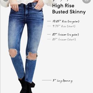 Free people high rise jeans